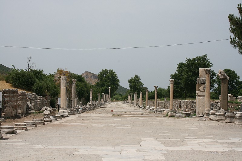 La visita al sito di Efeso inizia dalla Porta di Magnesia, dove un tempo partiva la via sacra che conduceva all'Artemision. 
 